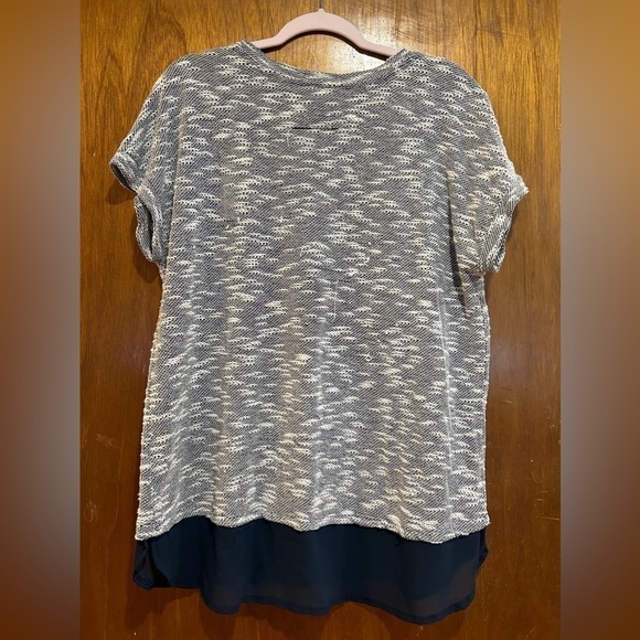 𝅺style & Co Layered Look Tunic Blue Size X-Large - Picture 6 of 10